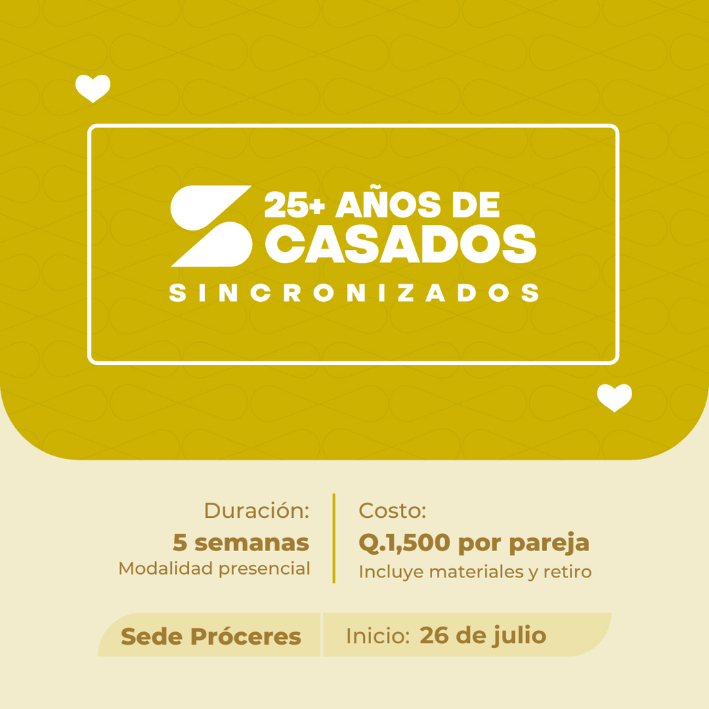 TALLER MÁS 25 AÑOS DE CASADOS
